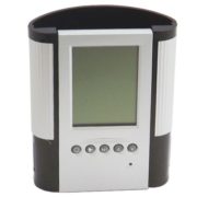 Relógio Com Porta Canetas